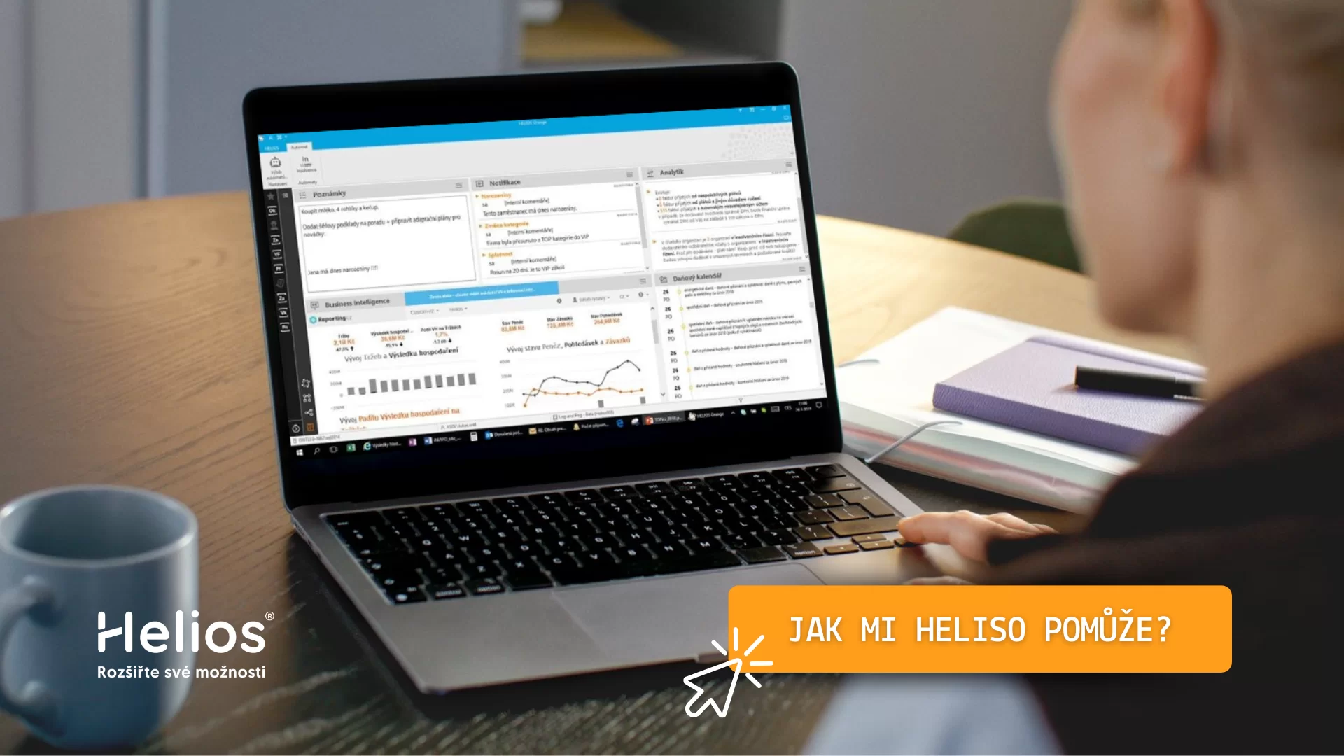 Možná i vy podnikání opíráte o excelové tabulky, manuální evidence nebo zastaralý účetní software. Nebylo by lepší firmu řídit bez starostí z jednoho místa? Pomůže vám s tím komplexní ERP systém Helios Inuvio pro malé a střední podniky. Rádi vám ho dodáme i implementujeme.