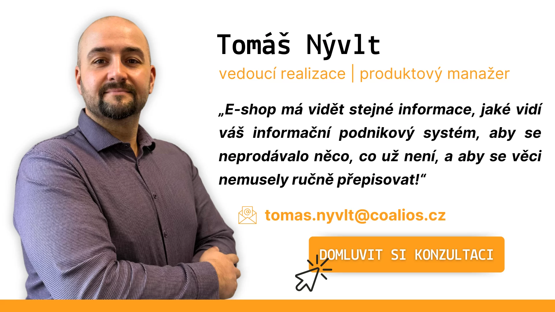 Pojďme společně zlepšit řízení vaší firmy. Ať řešíte nový ERP systém nebo jen vylepšení stávajícího řešení.  Jste připraveni probrat váš projekt? Vyplňte formulář a společně najdeme nejlepší řešení.