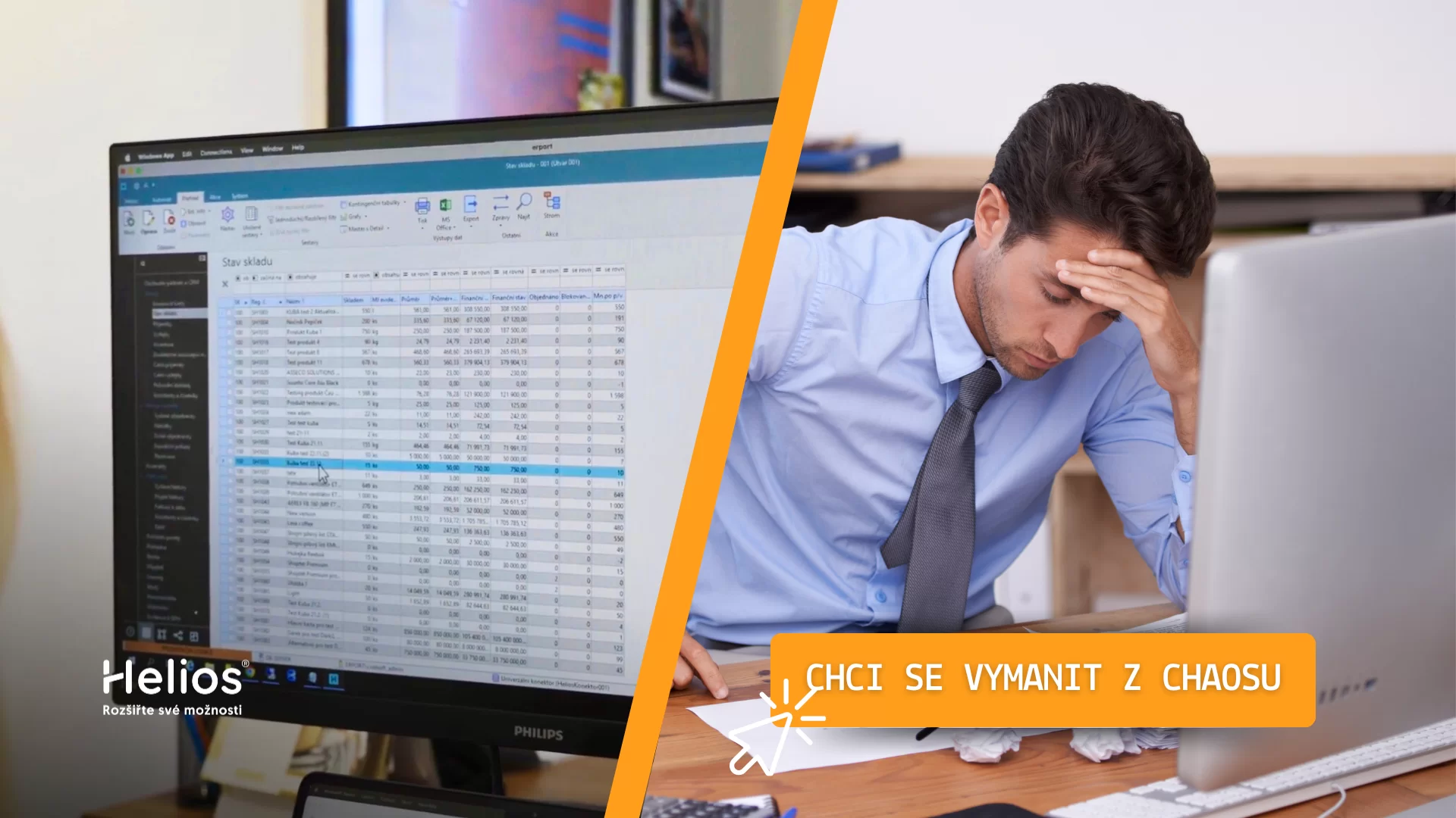 Řiďte firmu z jednoho místa díky ERP systému Helios Inuvio. Možná i vy podnikání opíráte o excelové tabulky, manuální evidence nebo zastaralý účetní software. Nebylo by lepší firmu řídit bez starostí z jednoho místa? Pomůže vám s tím komplexní ERP systém Helios Inuvio pro malé a střední podniky. Rádi vám ho dodáme i implementujeme.   Minimalizujete riziko chyb, zrychlíte práci svých zaměstnanců nebo zjednodušíte veškeré firemní procesy.
